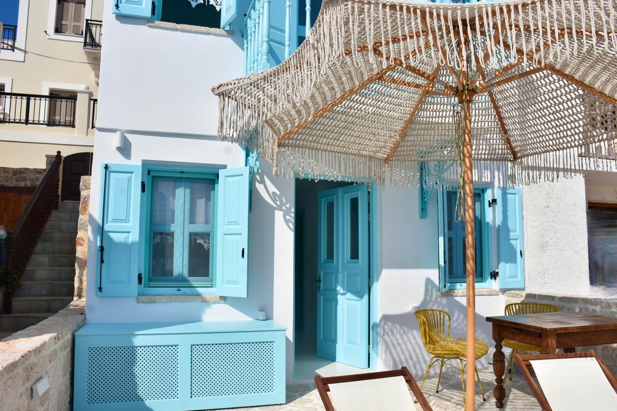 Salt Retreat - Seafront Villa Chalki Town 외부 사진